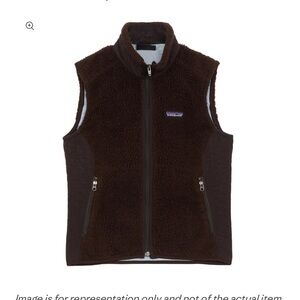 Patagonia Synchilla Retro-X Brown Fleece Vest Women’s Small Deep Pile